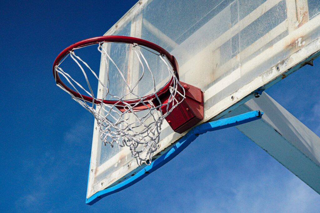 basketball, autumn, sky, basketball court, nature, hoop